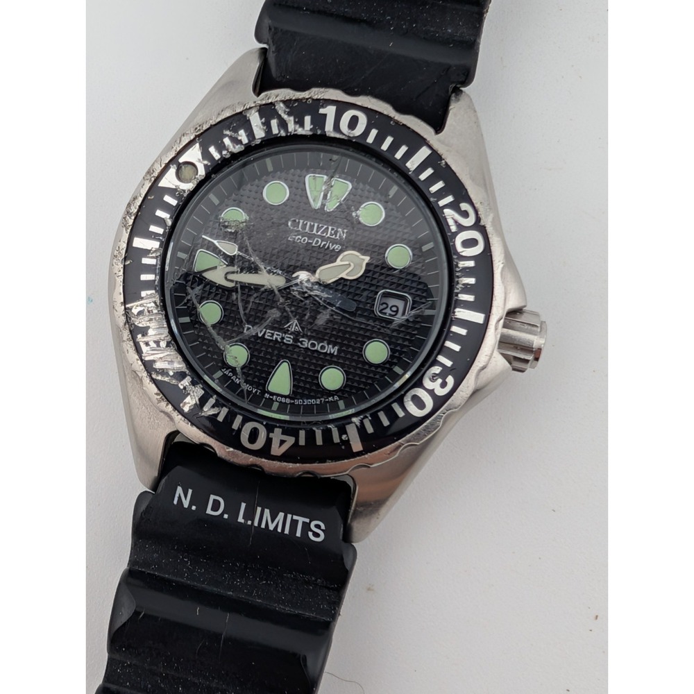 Citizen Eco-Drive Women's Diver Watch 31mm Case 300m Black Band- Working